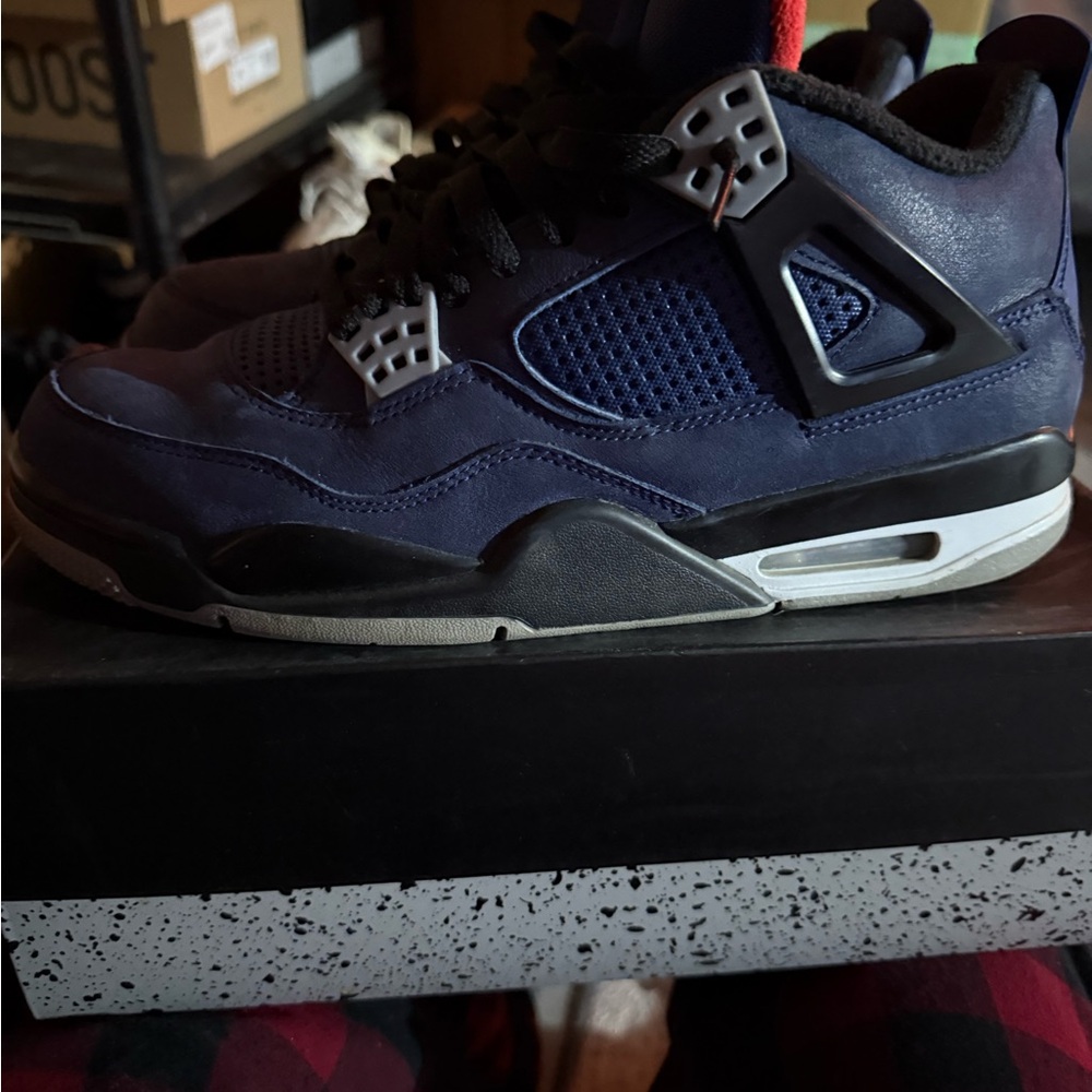 Men's Blue Jordan 4s Shoes